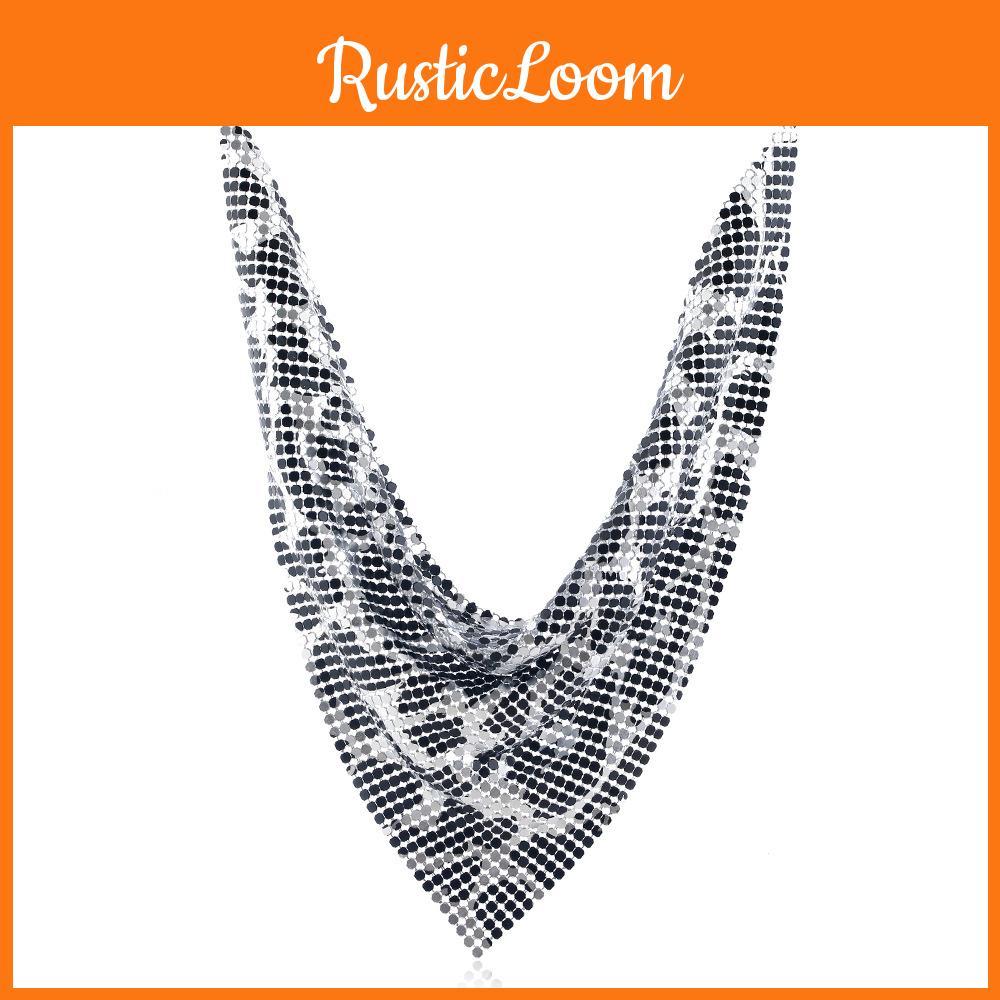 Leopard Fashion Print Metal Sheet Triangle Scarf Women Necklace For Wear Casual