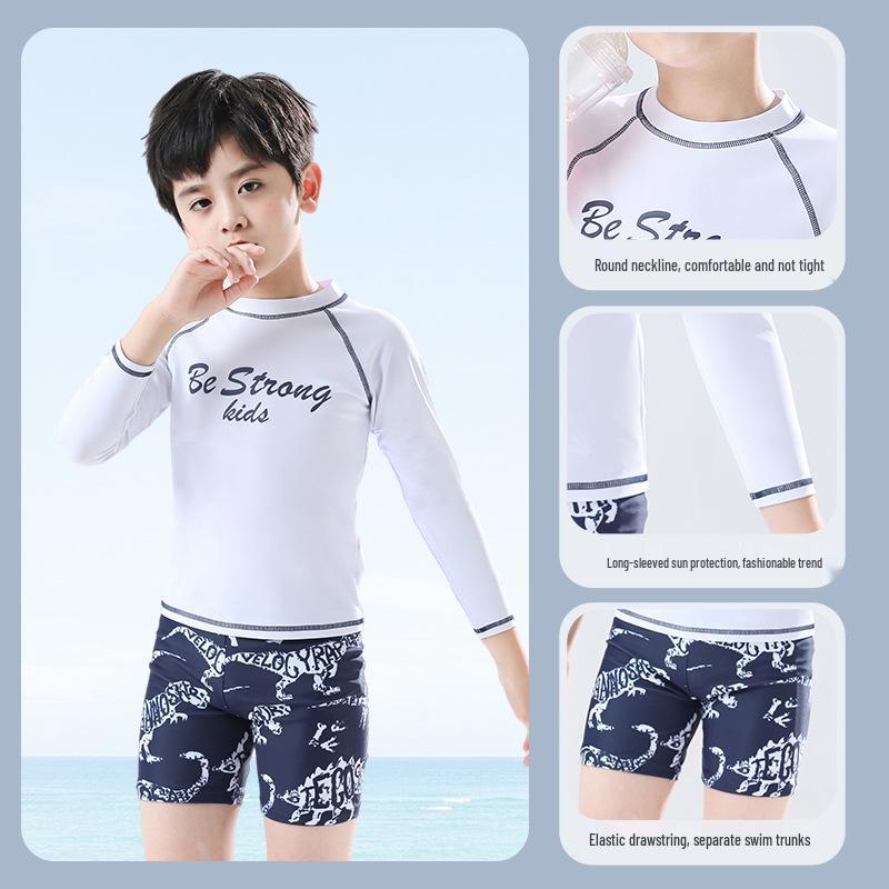 Kids' Quick-Dry Boys' Split Swimsuit Set: XS-L Summer Swim Trunks