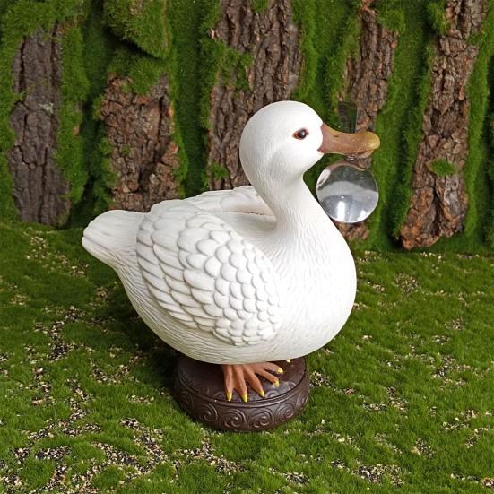 Magnetic Duck Key Holder Desktop Resin Duck Figurine Decorative Key Holder for Home Entrances Living Room Cabinet Table