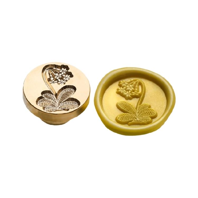 Flower Embossed Wax Seal Stamp Metal Sealing Stamp Head for Seal Envelope Valentines Card Wedding Invitation Wine Bottle