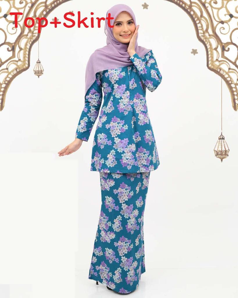 Muslim Women Long Skirt With 3d Printed Pattern For Casual And Formal Wear