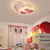 Bymaocar Modern Ceiling Light Heart Dimmable LED Chandelier Pendant Lamp Indoor Lighting for Kids Bedroom Cool White/ Warm White