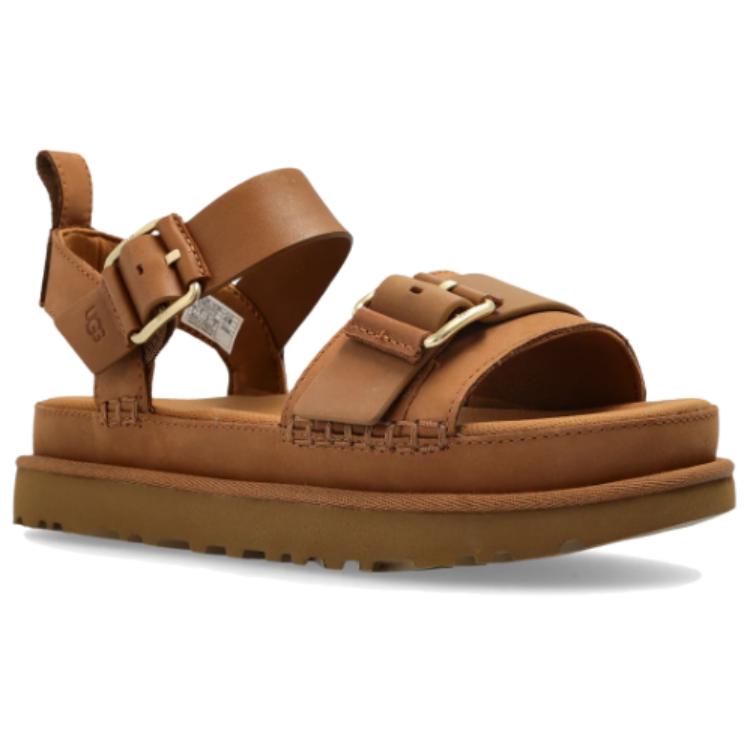 UGG Goldenstar Villa Fashion Versatile Slide Sandals Women Sandals Brown 1167392-CHE