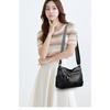Solid Color Shoulder Crossbody Bag