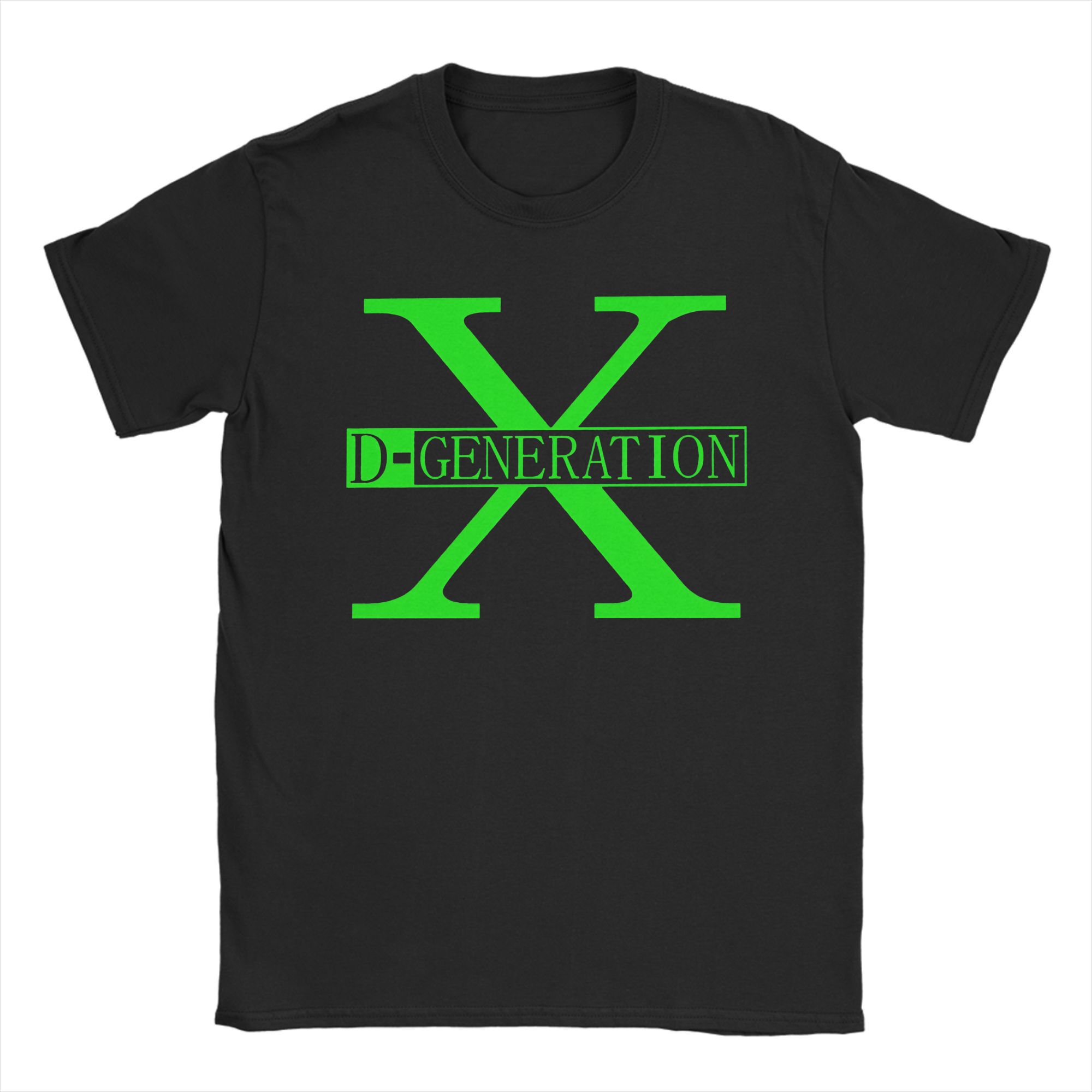 

Хлопковая футболка для пары с принтом D-Generation X Wrestling, летняя, классическая, с круглым вырезом, модная, оверсайз S