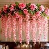 3D Künstliche Blumengirlande 250cm Blauregen Ranke Blume Hängend Rattan Blume Zuhause Hochzeit