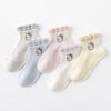 5-Pack Kids' Mesh Socks - Cartoon Cotton, Mid-Calf for Boys & Girls, Spring/Summer