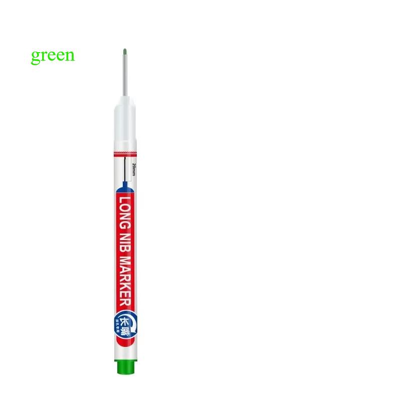 1pc Long Head Marker Marking Pen Permanent Paint Pen Set For Woodworking Decoration Deep Hole Marker Stationery Art Supplies
