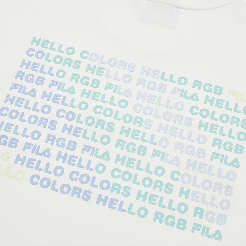 Fila Original Casual Fashion Simple Versatile Short Sleeve T-Shirt Unisex Tops Cloud-White F51M529110F-WT