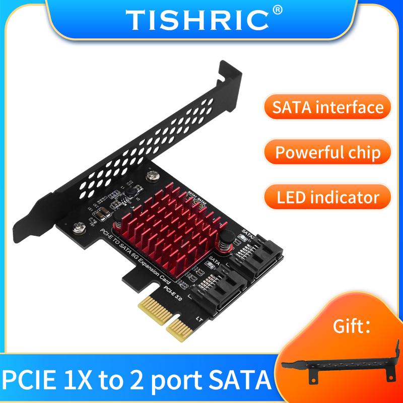 PCIE SATA Erweiterungskarte PCI-E 1X auf 2-20 Ports SATA3.0 Adapter PCI E SATAIII Controller PCI Express Multiplikator mit SATA-Kabeln