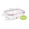 Skater Storage Container 650ml M Heat Resistant Glass Oven Microwave Dishwasher Safe with Lid Valve Miffy GBST7-A