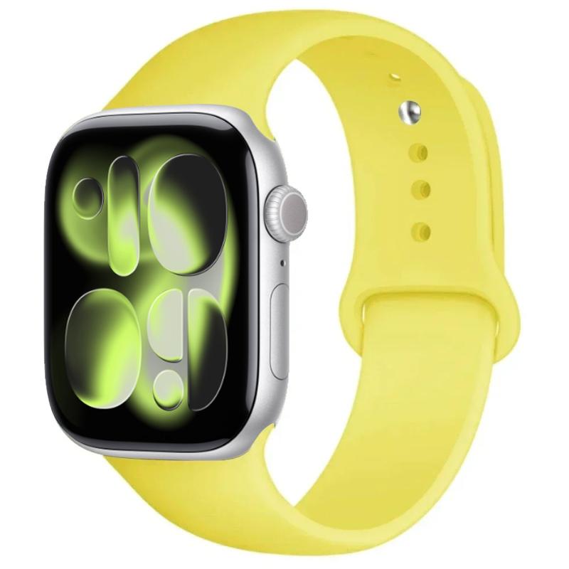 For Watch Bands 46mm 42mm 45mm 44mm 40mm Silicone Sport Bracelet Iwatch Series 11 10 - 8 7 6 5 4 SE 9 Ultra 3/2 49mm Strap