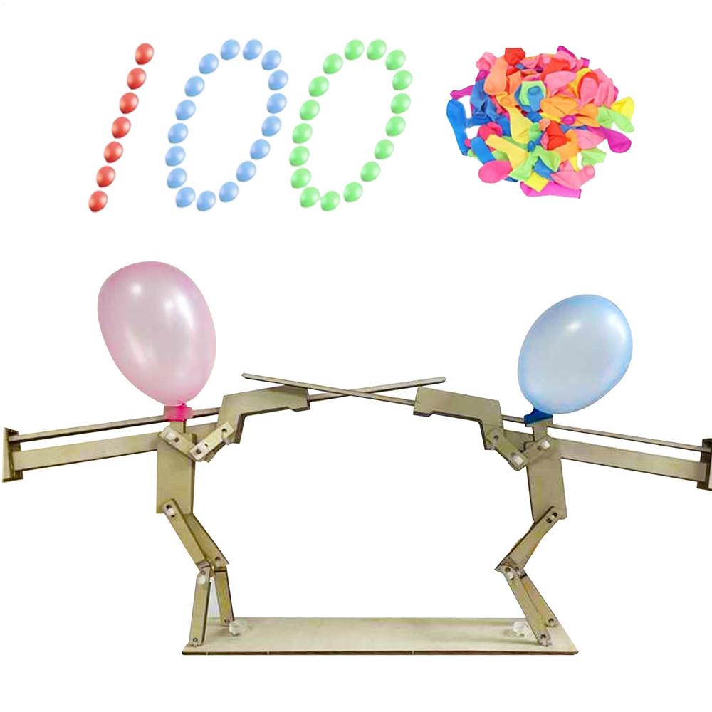 

Игра Ударь по шарику Ручная работа Кукольная битва Настольная игра Веселая интерактивная деревянная игрушка со 100 шариками для 2 игроков Гостиная