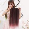 Mixed Color Clip in Straight Long Hair Extension Cosplay Party Women Hairpiece