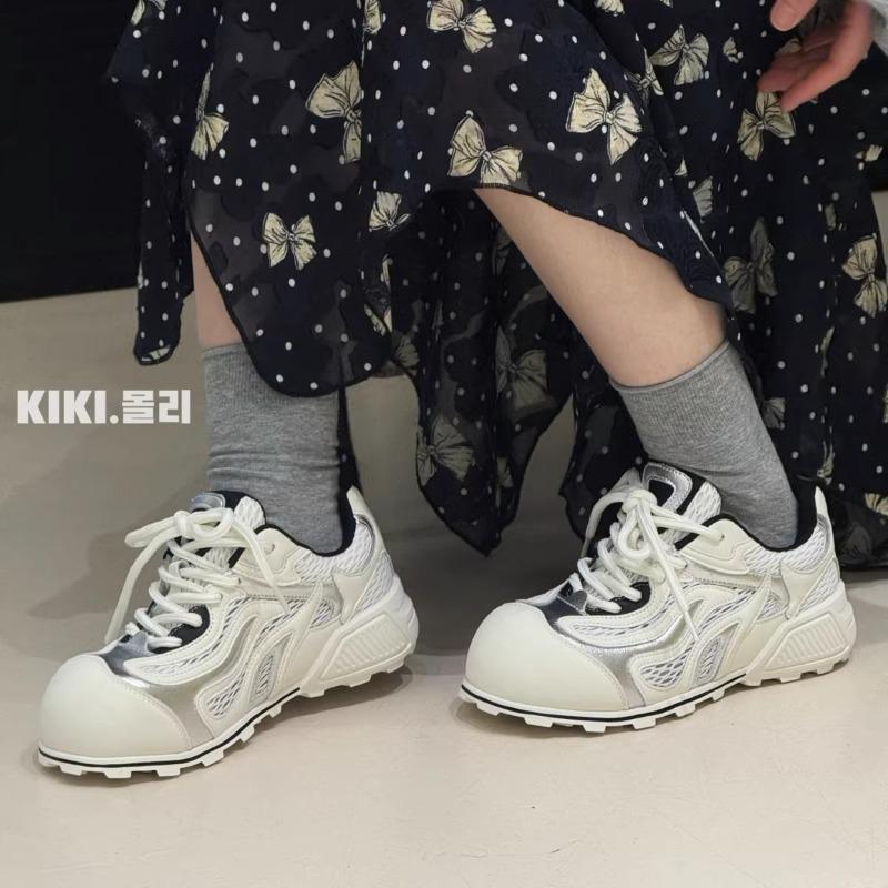 College style women's spring new comfortable versatile flat casual net shoes board shoes