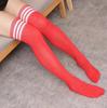 Three-Bar Cotton Men'S And Women'S Sports Socks, Spring And Summer High-Elastic Knee Socks, Long Football Socks