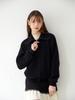 NITINA Soft Wool Zip-Up Cardigan Bk