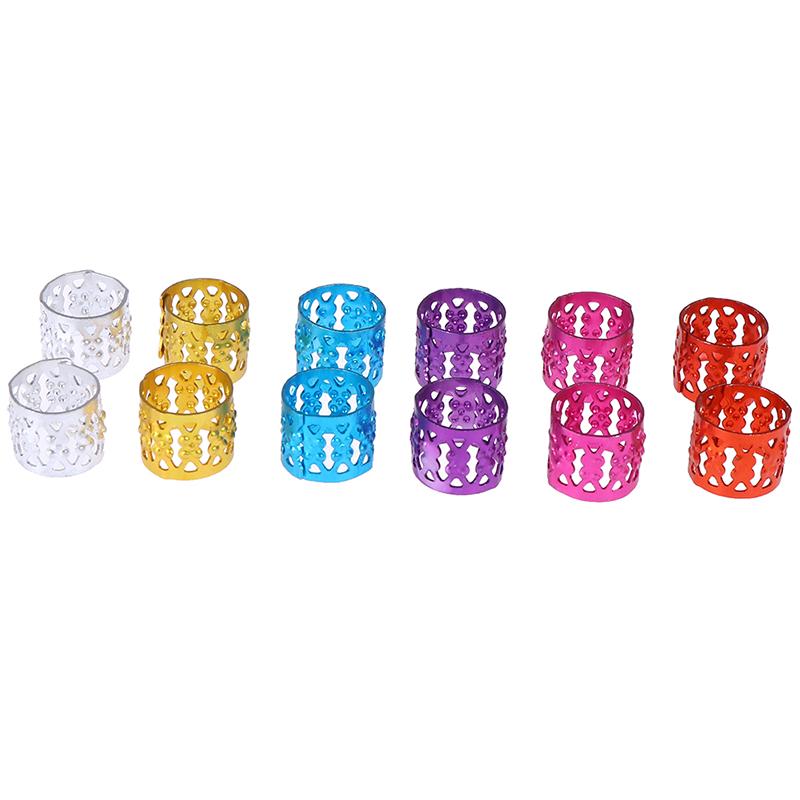 100x DIY Dreadlock Beads Adjustable Hair Braid Rings Cuff Clips  Kids