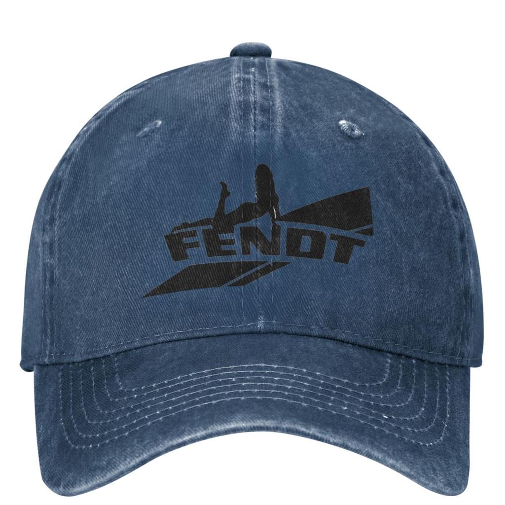 Fendts Tractors Logo Merchandise Denim Baseball Cap Running Hippie Trucker Hat Summer Unisex Men Retro Sun-Proof Baseball Caps