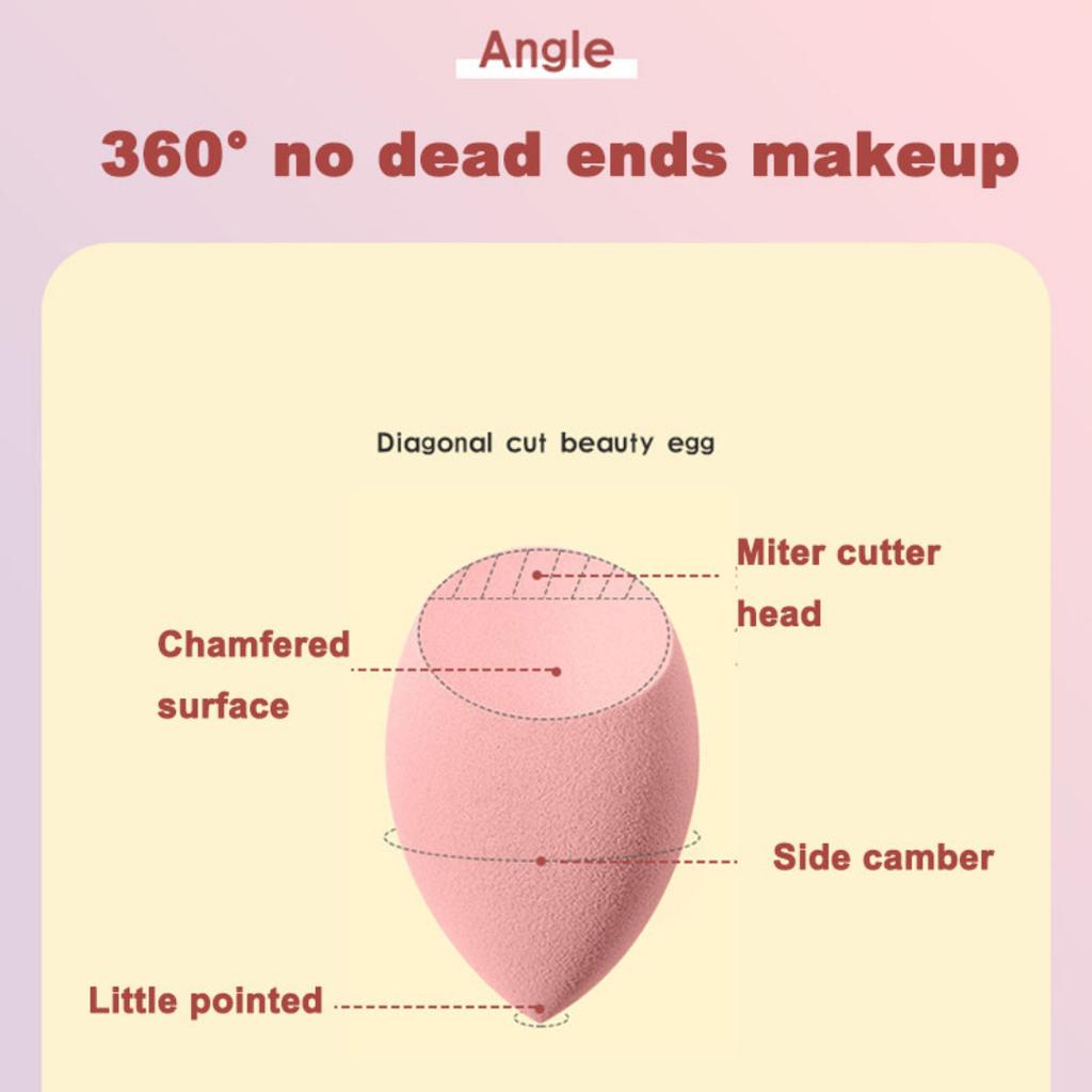 4pcs/bag Fashion Make Up Blender Cosmetic Puff Makeup Sponge Foundation Powder Sponge Beauty Tool Makeup Tool Accessories