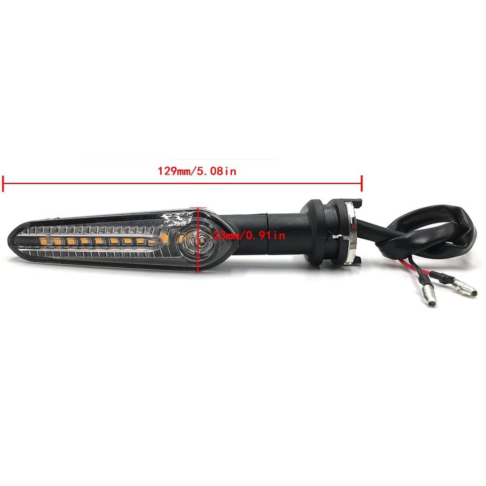 Motorcycle Mini LED Turn Signal Light Moto Flashing Light For YAMAHA MT07 Tracer 700 XJ6 FZ6 MT09 900 MT10 Front Rear Indicator