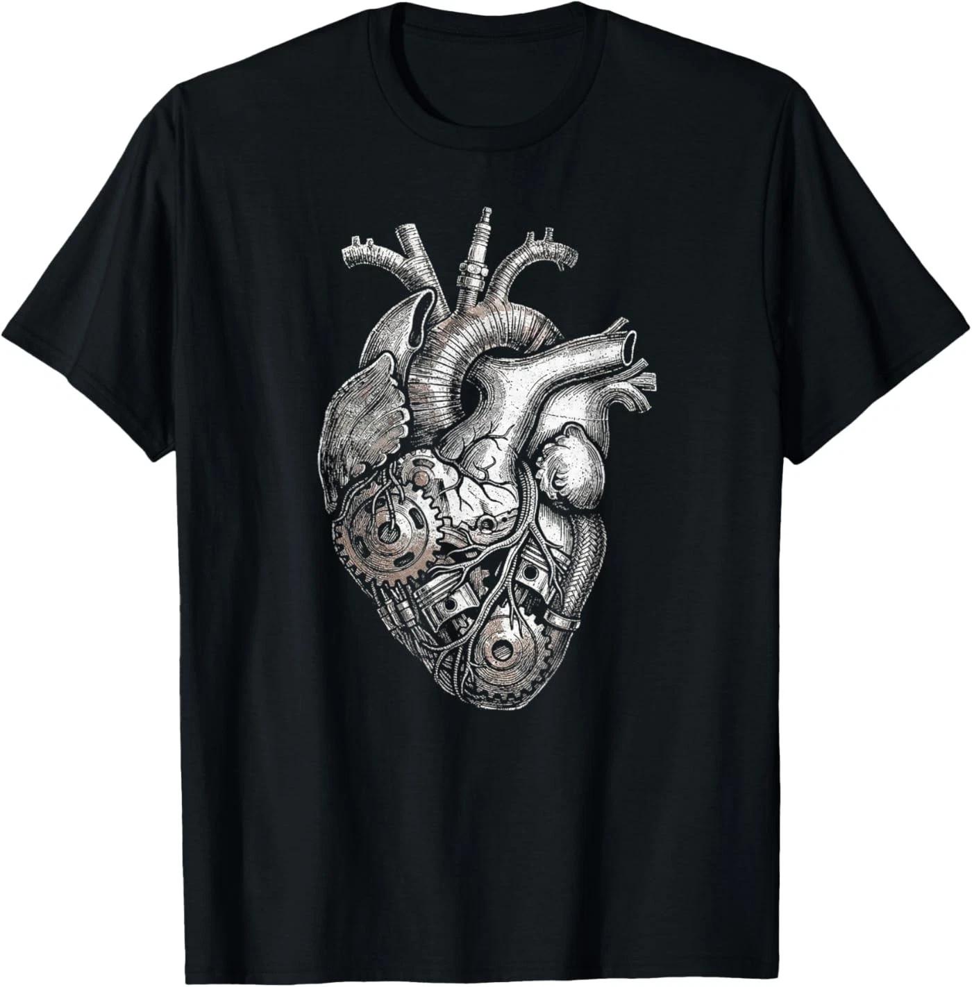 Auto Mechanic Heart Engine Anatomy Car Enthusiast T-Shirt 4XL