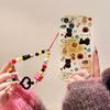 Cute Black Cat Hang Chain Case For Google Pixel 8a 7a 7 8 10 Pro 9 XL Soft Y2K Silicone Cover