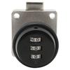 Combination Cam Lock Zinc Alloy Keyless Password Drawer Lock for Home Office Wardrobe Locker Black