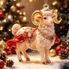 Acrylic Goat Hanging Ornament 2D Flat Animal Hanging Decoration  Holiday Party Decor
