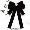 Black Bow Tie Rhinestone Bowknot Brooches For Women Shirt Collar Corsage Jewelry Clothing & Accessories