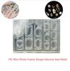 1PC Nail Stamping Nails DIY Nail Salon Design Stereoscopic Manicure Art Tool Mini Photo Frame Shape Silicone Nail Mold