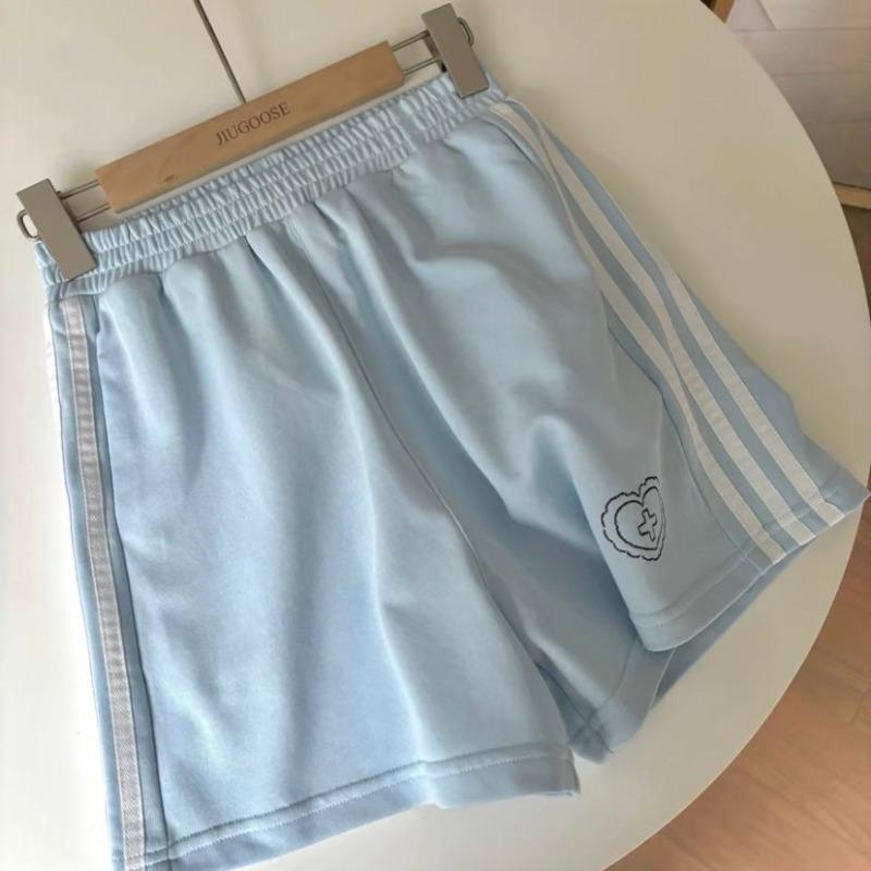 Preppy Styl 2dílné Sety Dámské Oblečení Krátký Rukáv Stojáček Patchwork Trička Ležérní Módní Šortky Oblek Korejský Letní Set