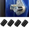 4pcs Door Lock Striker Bushing Black POM Black For Ford F150 F250 F350 1980-1996 Accessory POM Material Durability