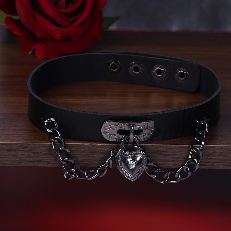 1 Stück Süß Kühl Cosplay Nieten Stern Punk Rock Gothic Damen Halsband Pu Leder Dorn Hip Hop Bondage Choker Schmuck