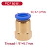5Pcs 4/6/8/10/12mm PCF Pneumatic Quick Connector Water Air Fitting BSP Female Thread Brass Quick Joint Hose Tube Pipe Fuel System Fittings7