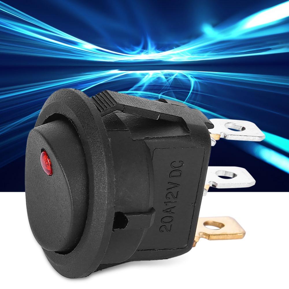 10PCS 3-Pin SPST Switch 12V Toggle Switch Control ON/OFF Rocker ON/OFF  Truck