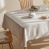 Pure White Linen Cotton Tablecloth Nordic INS Style Fabric Photo Backdrop for Picnic Dorm Dessert Table Cloth Home Decoration