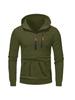 2025 Men's Casual Hooded Pullover Zipper Long Sleeve Sports Sweatshirt for Spring and Autumn