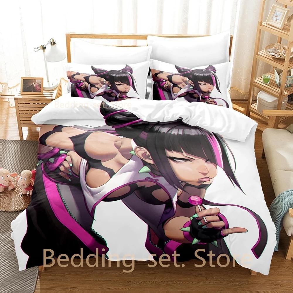 Comforter Juri Han Bedding Set Single Twin Full Queen King Size Bed Set Adult Kid Bedroom Duvet Sets 3D Print Anime Bed