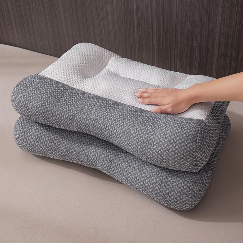 Home neck pillow hotel soft pillow, deep sleep pillow, white bed pillow, four-season bedding