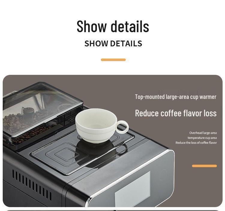 Touch Screen Smart Coffee Machine: Fully Automatic Espresso & American Style for Home or Hotel Use