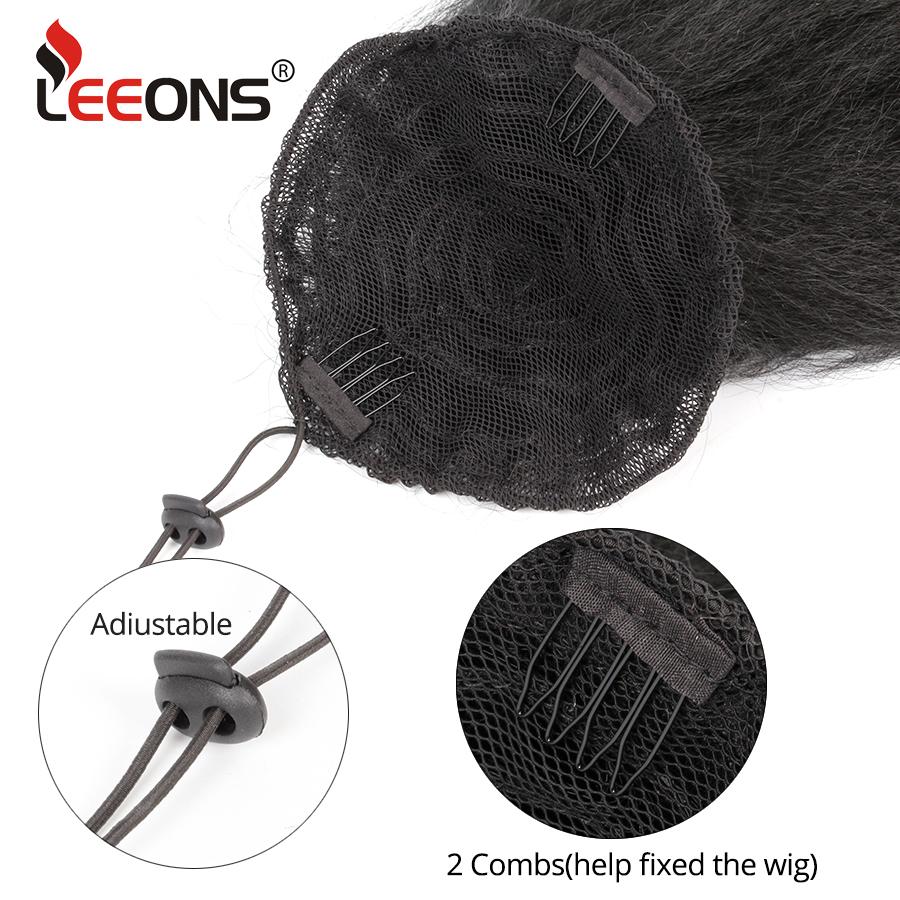 22 Inch Long Afro Kinky Curly Ponytail Synthetic Hair Pieces Drawstring Ponytail Hair Extensions False Hair Pieces