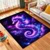 1PC Glowing seahorse in cosmos Print Carpet Rug for Living Room Bedroom Sofa Doormat Home Decor Non-slip Floor Mat