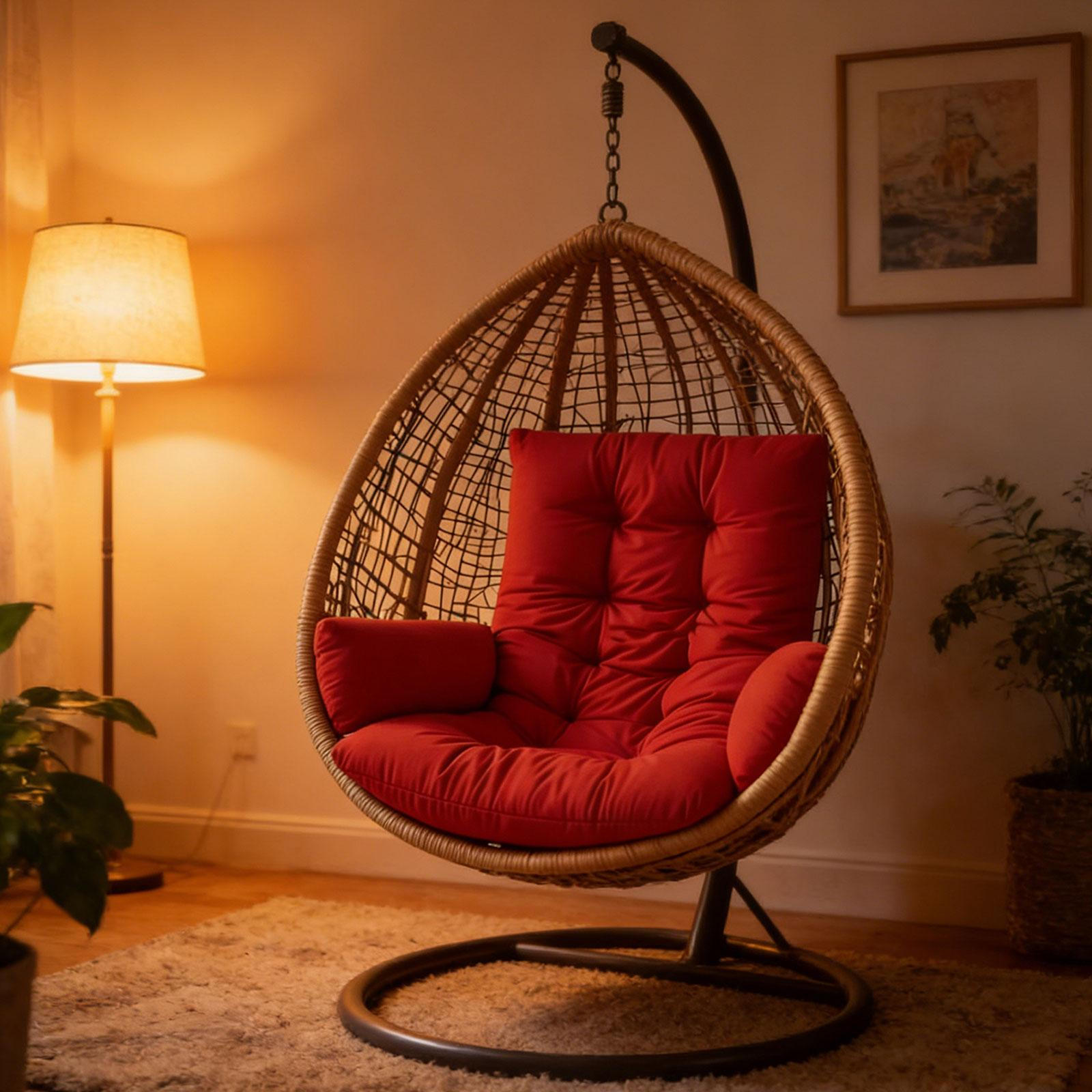Подушка для сиденья качелей противоскользящая удобная подушка для гамака для балкона спальни патио мебель Red 3290₽