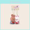 Mini Plush Magnetic Key Holder With Rabbit Elephant Bear Design For Kids And Teens