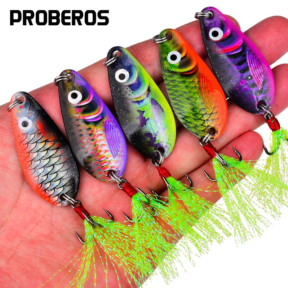 Spoon Metal VIB Lure: Long Cast, All-Water Killer Vibration, Simulated Bait