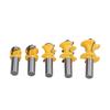 5Pcs 12in Shank Router Bit Half Round Bullnose Wood Milling Cutter for CNC Engraving Machine