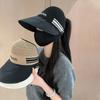 Sommerhut für Damen, Sonnenschutzkappe für Strandreisen, einfache, faltbare Kappe mit breiter Krempe, vielseitige Sonnenschutzkappen