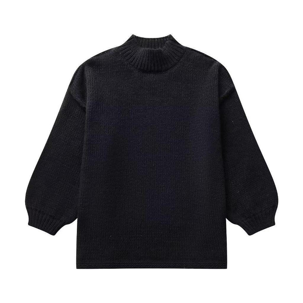 2025 Spring/Autumn European & American Women's Chic Round Neck Thin Knit Sweater