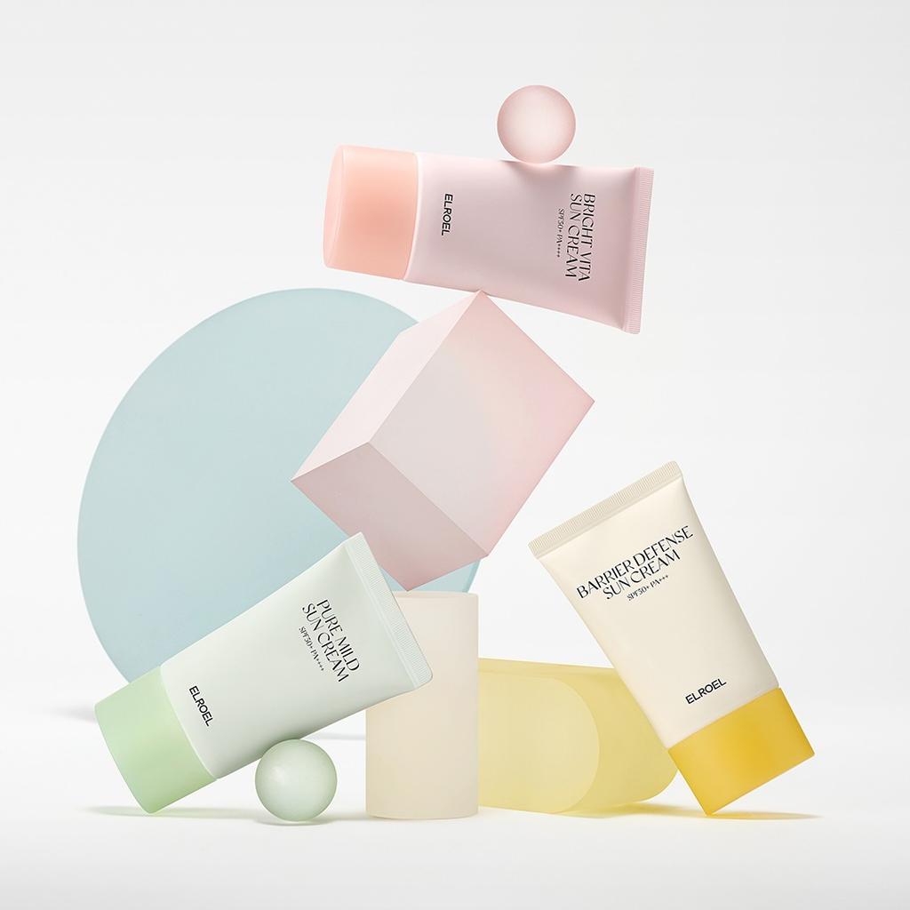 ELROEL Bright Vita / Barrier Defence Sun Cream SPF50+ PA++++/ Moisturizing, Korean Cosmetics, Kbeauty